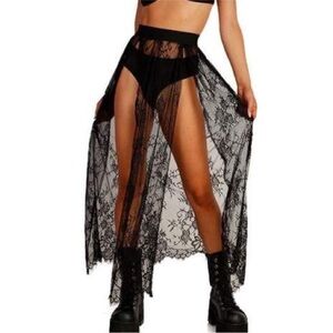 iHeartRaves Eden Lace Maxi Skirt